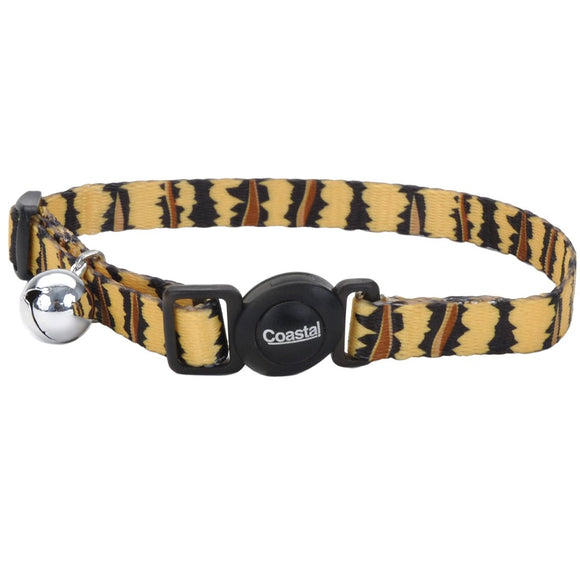 06701 tig12 Safe Cat Fashion Adjustable Breakaway Collar with Bell - Tiger coastal pet products 076484067822
