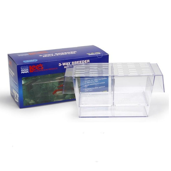 010838102555 10255 Lee's Three-Way Breeder pet and aquarium products guppy fish livebearer isolation Box