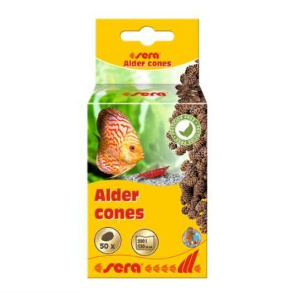 Sera Alder Cones for Natural Blackwater Conditioning - 50 Pack