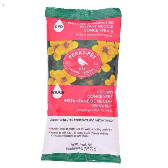 240SF  078978550025 Perky Pet Hummingbird Instant Nectar Concentrate Red 8 oz Bag