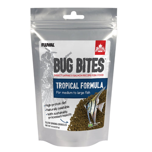 Fluval Bug Bites Tropical Formula Granules A6579 fish pellets food 015561165792