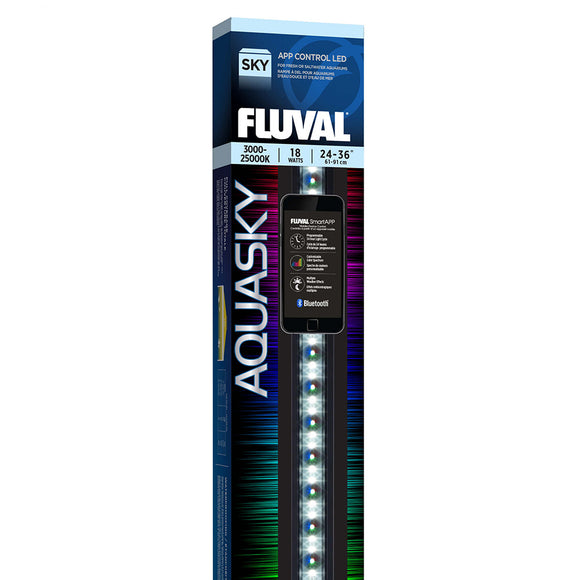 Fluval Aquasky Bluetooth 2.0 LED 18w 24-32 inch Light Fixture 14532 015561145329