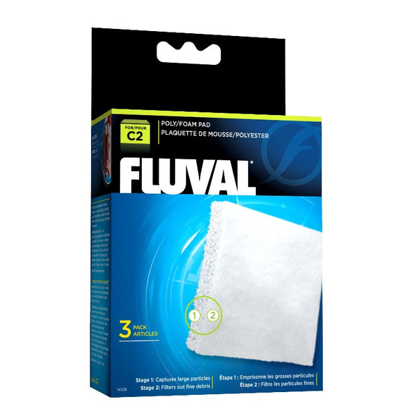 Fluval C2 Foam Pad Stage 1  14008 015561140089 poly/foam poly foam