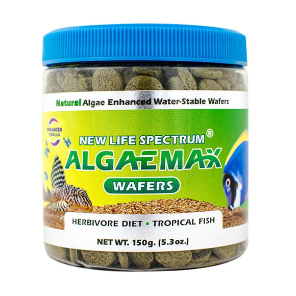 new life spectrum algaemax algae max wafers 12mm herbivore diet 150g 5.3oz 817987023447 702344