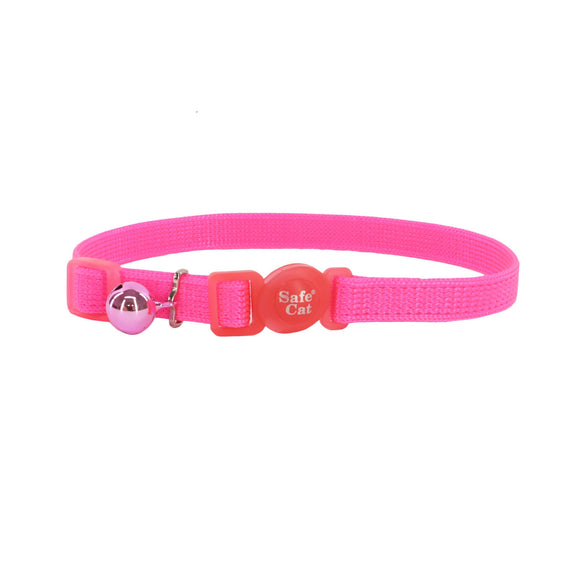 coastal pet safe cat adjustable breakaway collar with bell neon pink 07001NPK12 076484550065