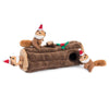 zippy paws holiday burrow yule log plush dog toy zp675 818786016760
