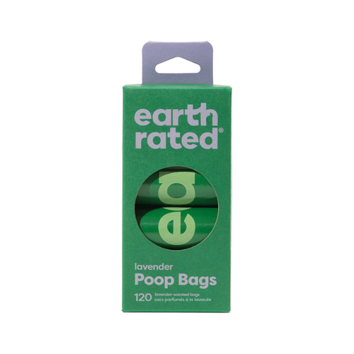 Earth Rated® Dog Waste Bag Unscented Refill 8 Rolls x 15 Poop Bags, 120 Count