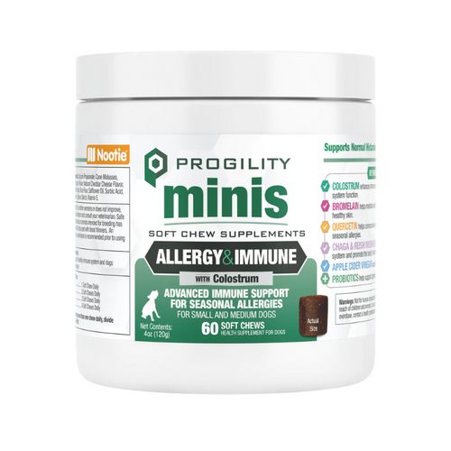 Nootie Progility Mini Allergy & Immunity Soft Chews for Dogs - 60 Count