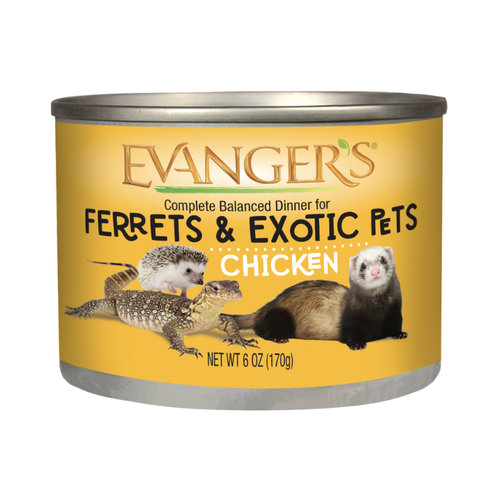 Evanger's Chicken Dinner for Ferrets & Exotic Pets - Ideal for Obligate Carnivores