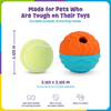 Brightkins Tough & Tumble 2-Piece Treat Dispenser: Small Textured Ball