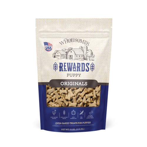 Wholesomes Rewards Puppy Originals Biscuits - Chicken Dog Treats 2 lb