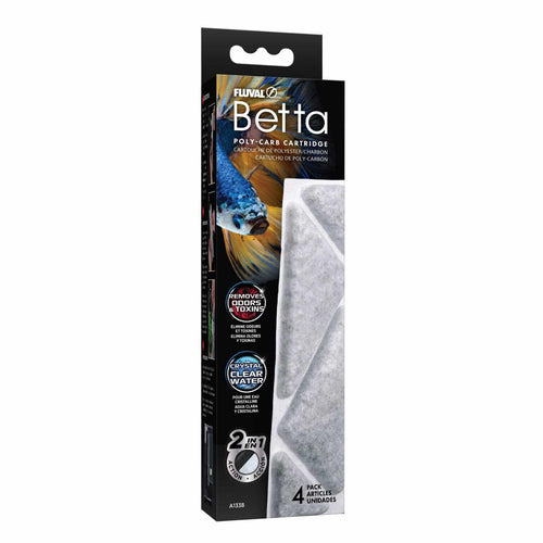 Fluval Betta Aquarium Kit Poly-Carb Cartridge 4-Pack