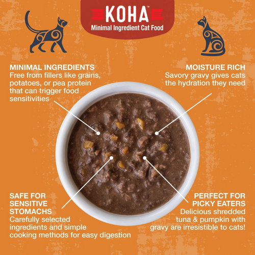 KOHA Tuna & Pumpkin Poke Bowl - 3 oz Cat Food Pouch