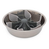 Messy Mutts Universal Slow Feeder Bowl Insert with Suction - 7.5 Cool Grey