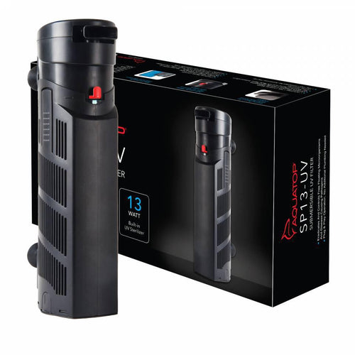 Aquatop 395 GPH Internal Submersible Filter, Adjustable Flow Rate for Aquariums up to 125 Gallons