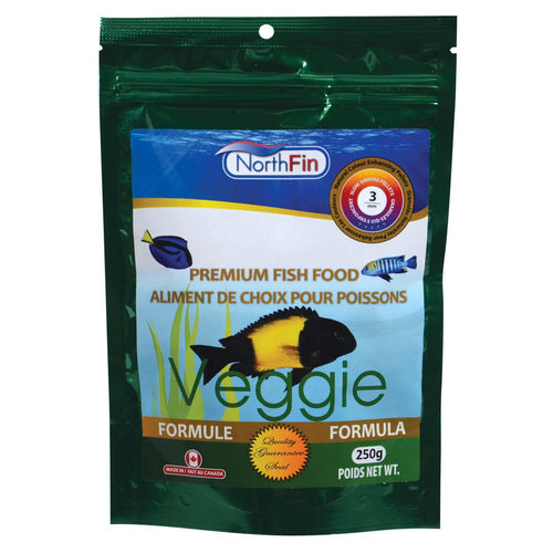 NorthFin Veggie Formula - Slow Sinking Pellets 250 gm (8.8 oz)