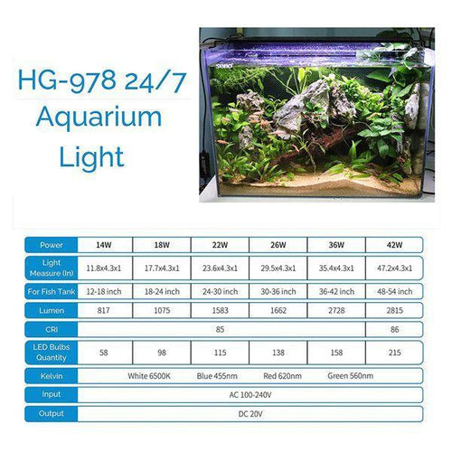 Hygger Advanced Full Spectrum LED Aquarium Light with 24/7 Timer