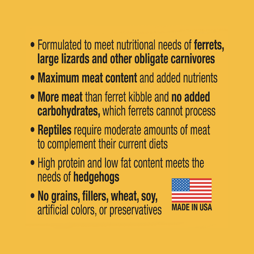 Evanger's Chicken Dinner for Ferrets & Exotic Pets - Ideal for Obligate Carnivores