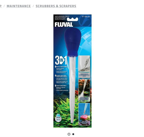 Fluval Waste Remover - Feeder 3-in-1