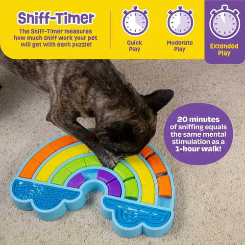 Brightkins Calming Rainbow Treat Puzzle & Lick Mats