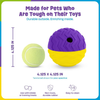 Brightkins Tough & Tumble 2-Piece Treat Dispenser: Large Textured Ball