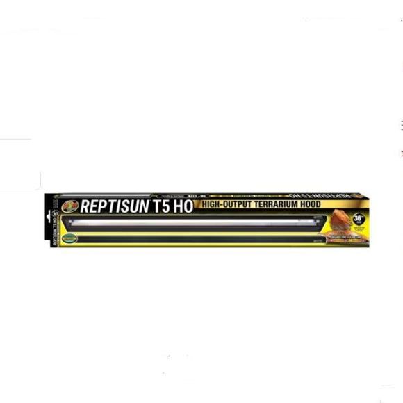 Zoo Med ReptiSun T5 HO Terrarium Hood 36 inch - With Free 39W T5 High Output ReptiSun 10.0 Bulb