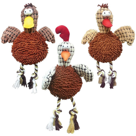 spot ethical pet gigglers chicken bird plush dog toy 077234043431 turkey  duck 4343