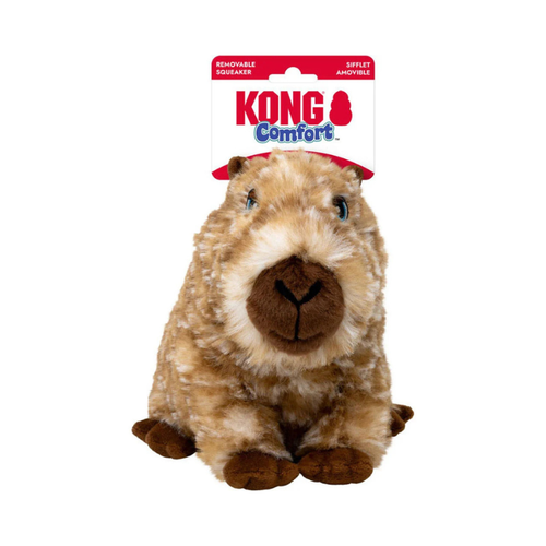 Kong Comfort Wuzzeez Capybara Plush Dog Toy