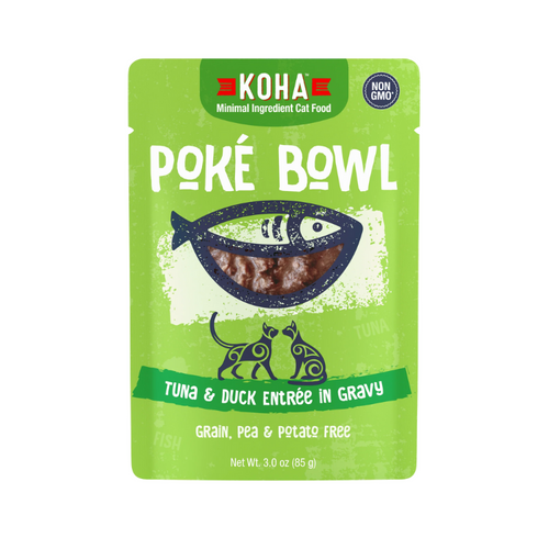 KOHA Tuna & Duck Poke Bowl - 3 oz Cat Food Pouch