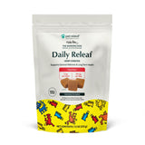pet releaf petreleaf daily releaf hemp edibites cbd treats pizza flavor for small dog breed 7.5 oz  front package  850016364920