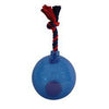 Zeus Spark Bomber Blue Ball with Rope Tug & Flashing LED 6.7 inch