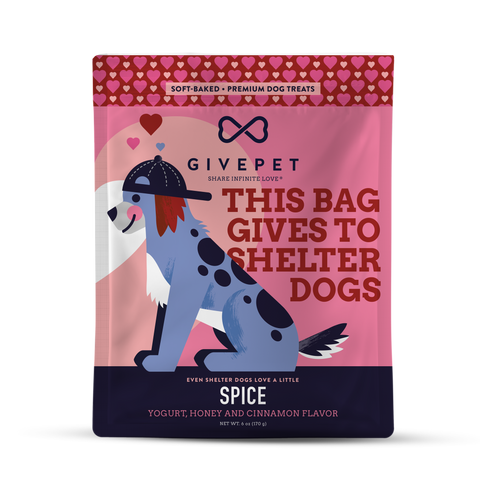 Limited Edition Valentine's GivePet Spice Soft Baked Dog Treats 6 oz Copy