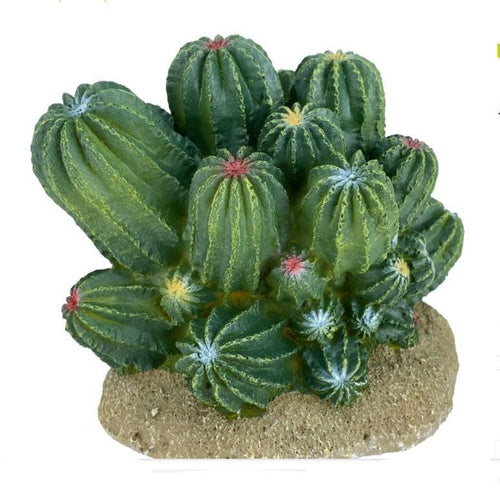 Komodo Plastic Terrarium Plant - Barrel Cactus Cluster