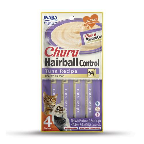 inaba premium quality churu hairball control cat treat tuna recipe flavor licakble 810100850258