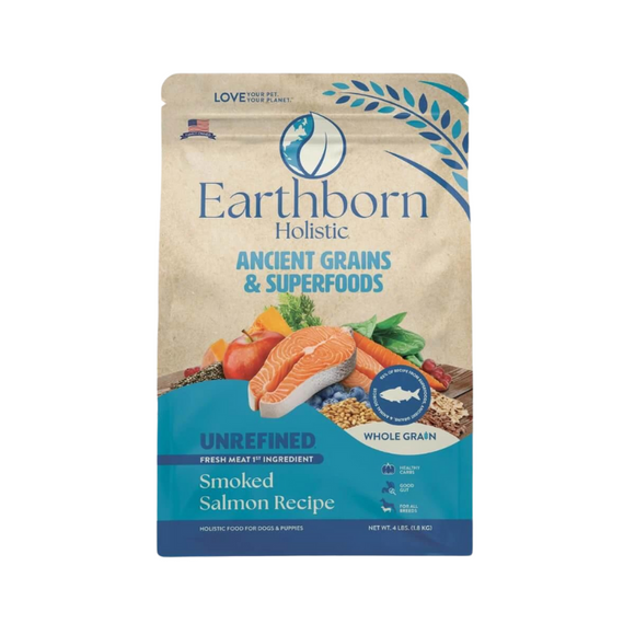 Earthborn Holistic Unrefined Smoked Salmon & Ancient Grains Dry Dog Food for All Life Stages