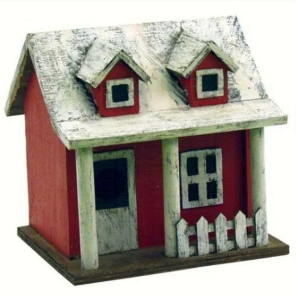 Picket Fence Cottage Bird House