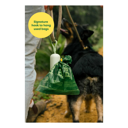 Earth Rated® Poop Bag Dispenser with 15 Unscented Bags - NEW DESIGN