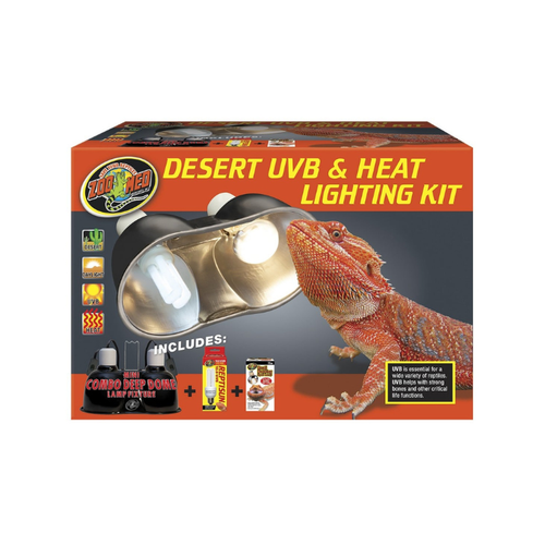 Zoo Med Desert UVB & Heat Lighting Kit