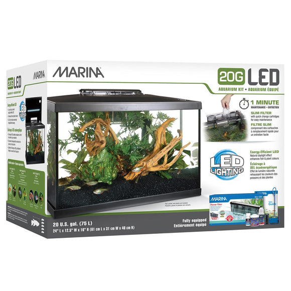 Marina 20 Gallon LED Aquarium Kit