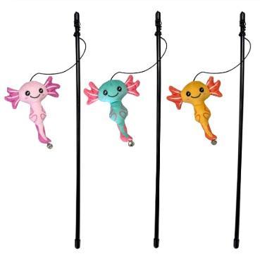 SPOT Axolotyl Squigglies Wand Cat Teaser Toy