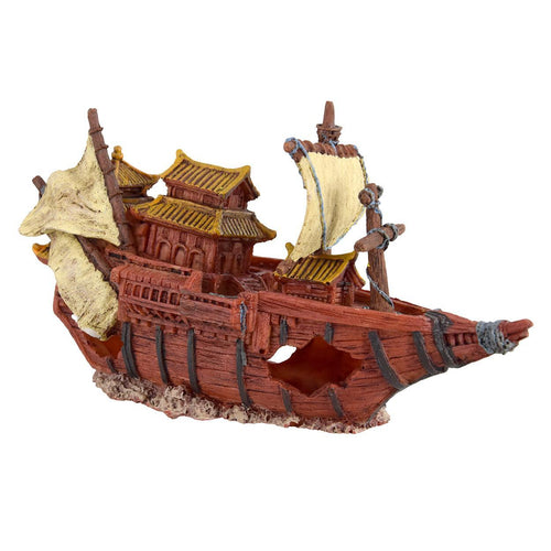 Ornament Sunken Junk Ship