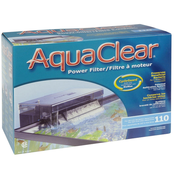 Fluval AquaClear 110 Hang on Back (HOB) Power Filter for 70 - 110 Gallon Aquariums