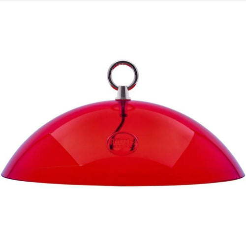 Protective Cover for Hanging Bird Feeder in Red