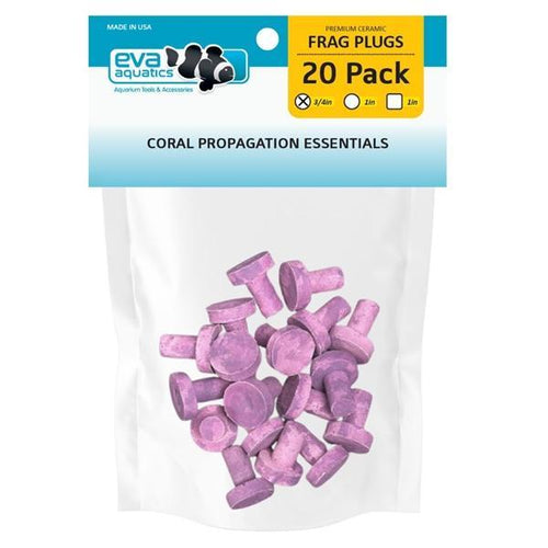 eva aquatics Ceramic Frag Plug 3/4 Coralline Purple