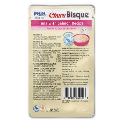 Inaba Churu Bisque Pouches - Tuna with Salmon Recipe 1.4 oz