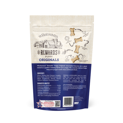 Wholesomes Rewards Puppy Originals Biscuits - Chicken Dog Treats 2 lb