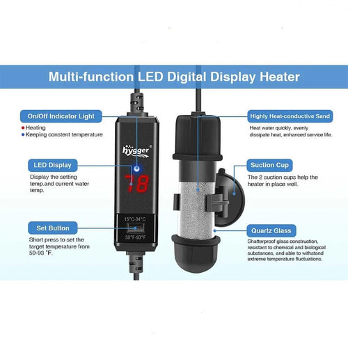 Hygger Aquarium Mini Portable Heater