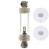 Archaea Accu PRO Metal Bubble Counter with Check Valve (In-Line Type)