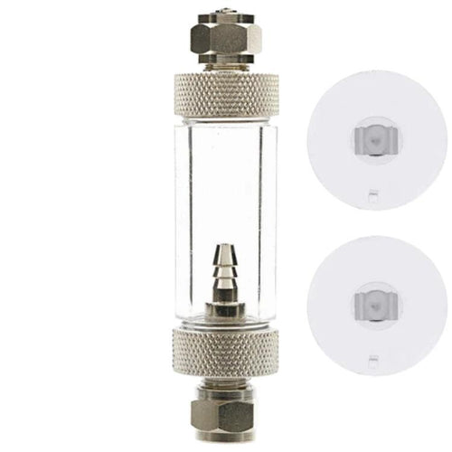 Archaea Accu PRO Metal Bubble Counter with Check Valve (In-Line Type)