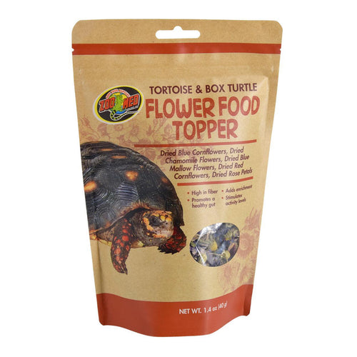 Zoo Med Tortoise & Box Turtle Flower Food Topper 1.4 oz